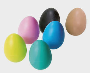 Hand Percussion: Egg Shakers - Assorted Colours (pastels/black) (each individual)