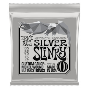 Ernie Ball - John Mayer Silver Slinky Signature Electric Guitar Strings - 10.5/47