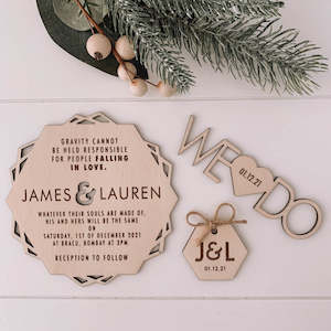 Wedding Invitation Sets - Wooden