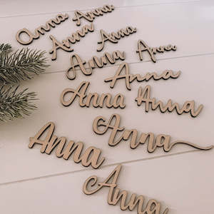 Laser engraving: Place Cards - Laser Cut