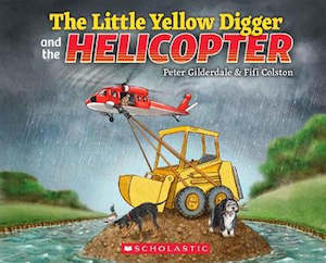 The Little Yellow Digger and the Helicopter