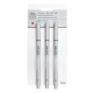 Winsor & Newton Fineliner Sepia Set of 3