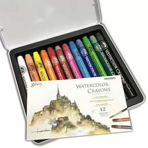 Gallery Watercolor Crayons - Tin of 12