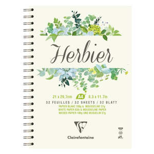 Clairefontaine Herbier Wire-Bound A4 Botanical Pad