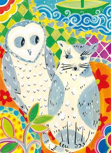 Books: Card: Owl and Pussycat