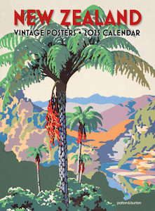 2025 New Zealand Vintage Posters Calendar