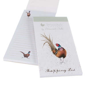 Wrendale Country Set Magnetic Shopping Pad: Pheasant