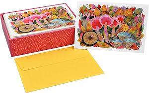 Books: Notecards: Mushroom Medley 14 Cards with 15 Envelopes