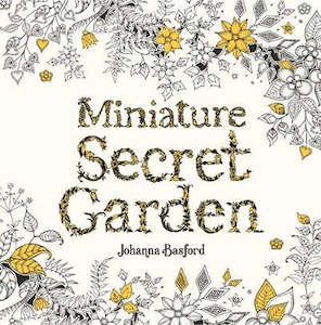 Books: Miniature Secret Garden Colouring Book