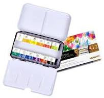 Books: Mungyo Watercolour 12HP Set