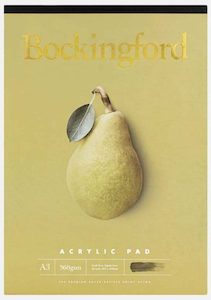 Books: Bockingford A3 Acrylic Pad 360 GSM 12-Leaf