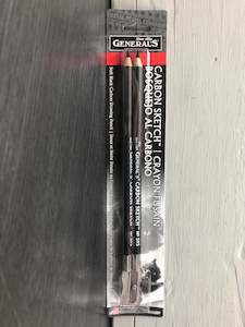 General's Carbon Sketch Pencils 2-Piece Set with Sharpener