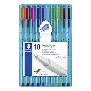 Triplus Gel Pens 0.7mm 10-Pack