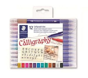 Staedtler Double-Ended Calligraphy Pens Set of 12