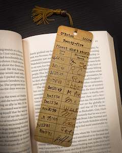 Books: Beaded Bookmark: Vintage Library