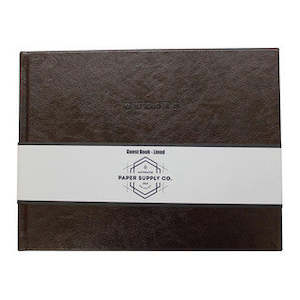 Books: OSC Vintage Guest Book Brown