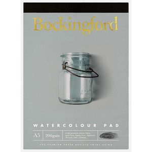 Books: Bockingford A5 Watercolour Pad 20 Leaf 200gsm