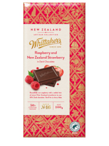 Greeting card: Whittakers Chocolate - Raspberry and Strawberry