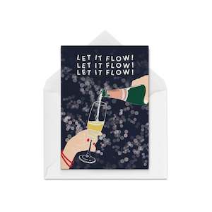 Greeting card: Flow