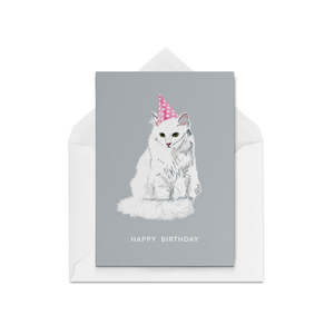 Greeting card: Luna Cat Birthday Card