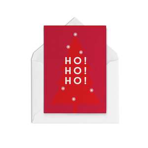 Greeting card: Ho Ho Ho Lights