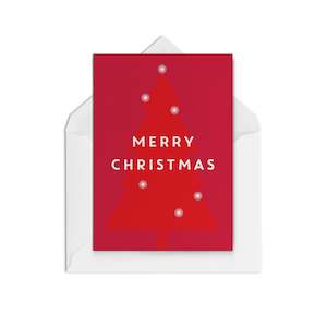 Greeting card: Merry Christmas Lights