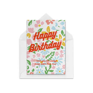 Greeting card: Birthday Thank You