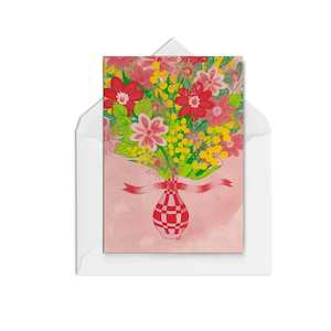 Greeting card: Bright Vase