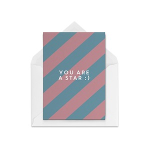 Greeting card: You are a Star