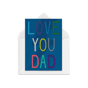 Greeting card: Love You Dad