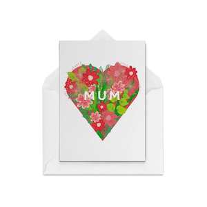 Greeting card: Mum Heart