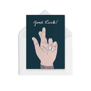 Greeting card: Fingers Crossed