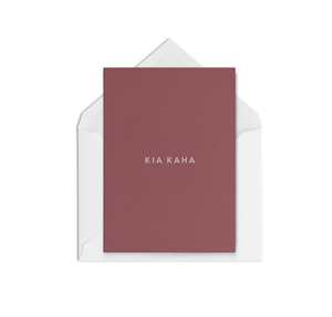 Greeting card: Kia Kaha Grape