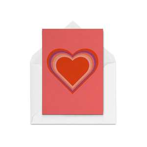 Greeting card: Rainbow Heart