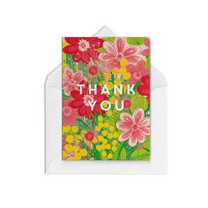 Greeting card: Thank You Flowers WS