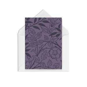 Greeting card: Morris Plum