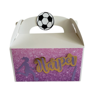 SOCCER THEMED PERSONALISED 3D PARTY BOXES