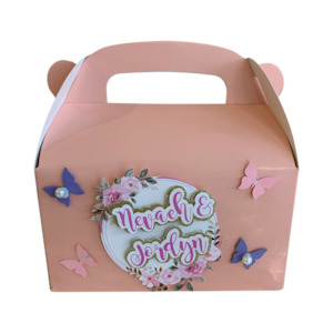 BUTTERFLY PERSONALISED 3D PARTY BOXES