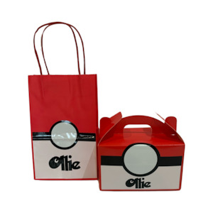 Filled Pokemon Gift Bags With Pokeball