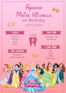 Princess Milestone Poster