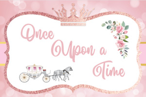 PRINCESS THEMED ONCE UPON A TIME BACKDROP