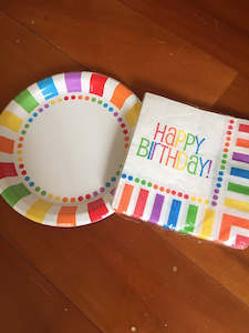 RAINBOW PARTY TABLEWARE