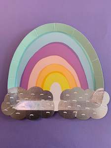 Pastel Rainbow Party Plates