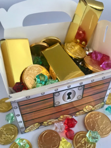 PIRATE THEMED GOLD BAR FAVOUR BOXES