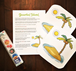 DESERTED ISLAND - PIRATE PARTY GAME