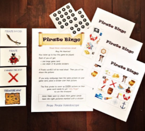 PIRATE BINGO - PIRATE PARTY GAME