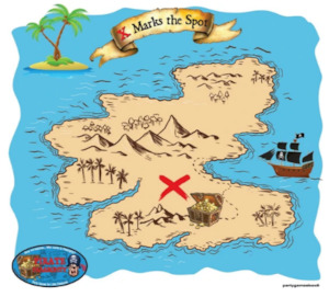 X MARKS THE SPOT - PIRATE PARTY GAME