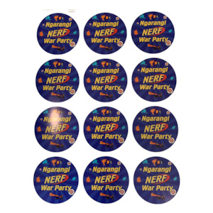 NERF PERSONALISED STICKERS