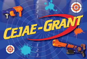 NERF GUN PERSONALISED BACKDROP