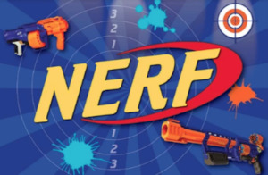 NERF GUN NON PERSONALISED BACKDROP